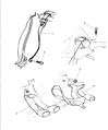 1995 Chrysler LHS Seat Belt Diagram - HR95PF6