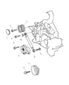 Chrysler Belt Tensioner Diagram - 5096525AA
