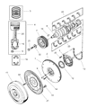 Dodge Ram 1500 Piston Ring Set Diagram - 4741750