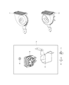 2020 Jeep Grand Cherokee Horn Diagram - 68330430AA