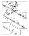 Chrysler Rack and Pinion Boot Diagram - MR519053