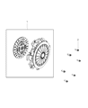 2020 Dodge Challenger Pressure Plate Diagram - 5038769AB