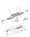 Jeep Rack and Pinion Boot Diagram - 68405959AA