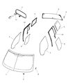 Jeep Window Run Diagram - 5067770AD