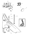 1998 Dodge Caravan Car Speakers Diagram - 4685572AD