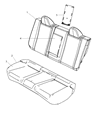 2011 Chrysler 200 Seat Cushion Diagram - 1WU35DX9AA