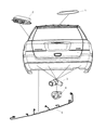 Chrysler Pacifica Parking Assist Distance Sensor Diagram - YK91CB6AA