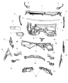 2018 Dodge Durango Dash Panels Diagram - 68259036AB