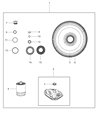 Ram 1500 Automatic Transmission Output Shaft Seal Diagram - 68089735AA
