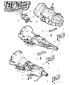 Dodge Ram 3500 Engine Mount Diagram - 52021712AA