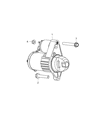 Dodge Dart Starter Motor Diagram - 56029681AA