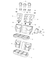 Jeep Renegade Armrest Diagram - 6AY11PS4AA