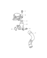2007 Dodge Sprinter 2500 PCV Valve Diagram - 68014022AA
