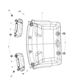 Ram Sun Visor Diagram - 1VF32BD1AA