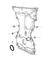 Jeep Compass Timing Cover Diagram - 4884466AC