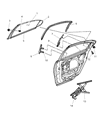 Chrysler Concorde Window Regulator Diagram - 4574101AL