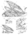 Dodge Magnum Hood Hinge Diagram - 5065265AH