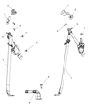 2009 Dodge Journey Seat Belt Diagram - 1AN121DVAB