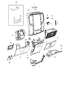 Ram 1500 Steering Column Cover Diagram - 6CF761X9AA