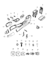 Jeep Compass Center Console Base Diagram - 5ZK87PTXAH