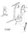 1999 Dodge Caravan Seat Belt Diagram - RL181JKAA