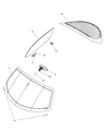 Dodge Viper Windshield Diagram - 5086542AA