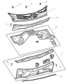 Jeep Grand Cherokee Dash Panels Diagram - 55135358AF