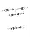 Chrysler Axle Shaft Diagram - 5085185AE