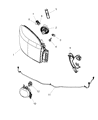 2010 Dodge Ram 3500 Headlight Diagram - 68001485AD