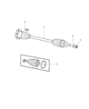 Dodge CV Boot Diagram - 5016941AA