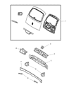 2002 Chrysler PT Cruiser Tailgate Handle Diagram - TH29DX8AG