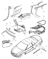 2004 Chrysler Sebring Weather Strip Diagram - 5056002AB