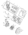 Dodge Brake Caliper Piston Diagram - 5143399AA