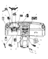 Jeep Liberty A/C Switch Diagram - 55037533AD