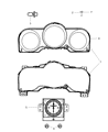 Chrysler PT Cruiser Instrument Cluster Diagram - 5172357AB