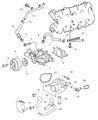 Chrysler Thermostat Gasket Diagram - 5080150AA