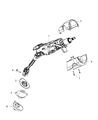 Jeep Cherokee Steering Column Cover Diagram - 1WN01DX9AA