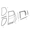 Jeep Cherokee Door Seal Diagram - 68486166AA