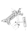 2007 Chrysler PT Cruiser Front Cross-Member Diagram - 5272962AD