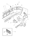 Dodge Durango License Plate Diagram - 55076597