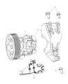 Chrysler Power Steering Pump Diagram - 68081999AB