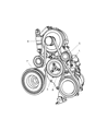 Chrysler PT Cruiser Exhaust Seal Ring Diagram - 5166770AA