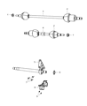 Chrysler Intermediate Shaft Diagram - 68033054AC