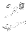 Dodge Caliber Tail Pipe Diagram - 5147047AA