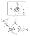 Jeep Wrangler Automatic Transmission Shift Levers Diagram - 52104081AF