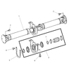 2008 Dodge Sprinter 3500 Drive Shaft Diagram - 68006622AA
