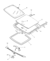 2005 Dodge Stratus Sunroof Diagram - 5101950AA