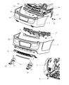 Chrysler Bumper Diagram - 68127951AC
