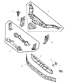 Chrysler Radiator Support Diagram - 5099440AA