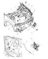 Dodge Stratus Hood Latch Diagram - 4878060AD